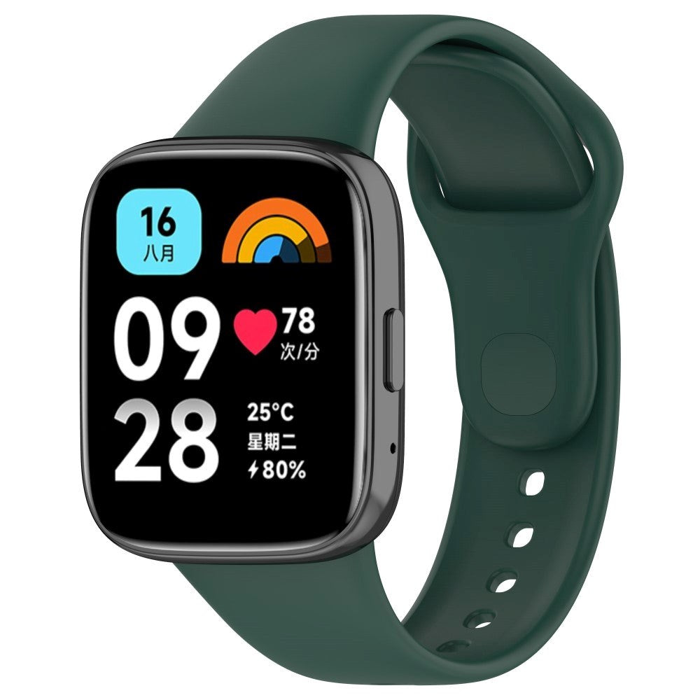 Xiaomi Redmi Watch 3 Active Silicone Smartwatch Strap - Dark Green