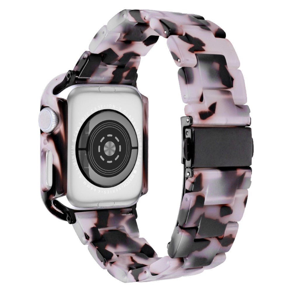 Apple Watch 9/8/7 (45mm) Resin Strap & Case - Black / Pink