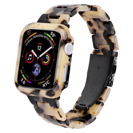 Apple Watch 9/8/7 (45mm) Resin Strap & Case - Black / Beige