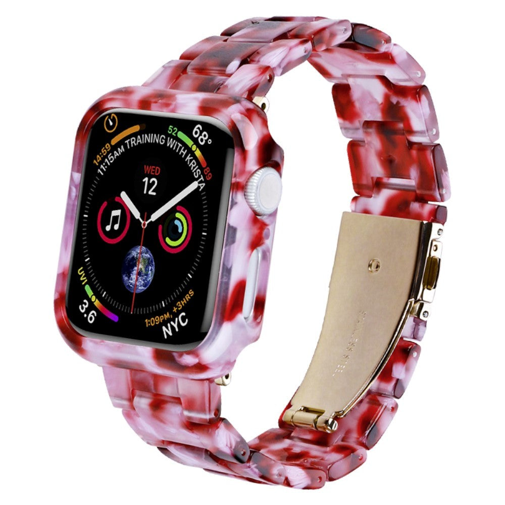 Apple Watch 9/8/7 (45mm) Resin Strap & Case - Pink