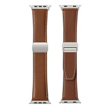 Apple Watch (42/44/SE/45/46/49mm) DUX DUCIS Faux Leather Watch Strap - Brown