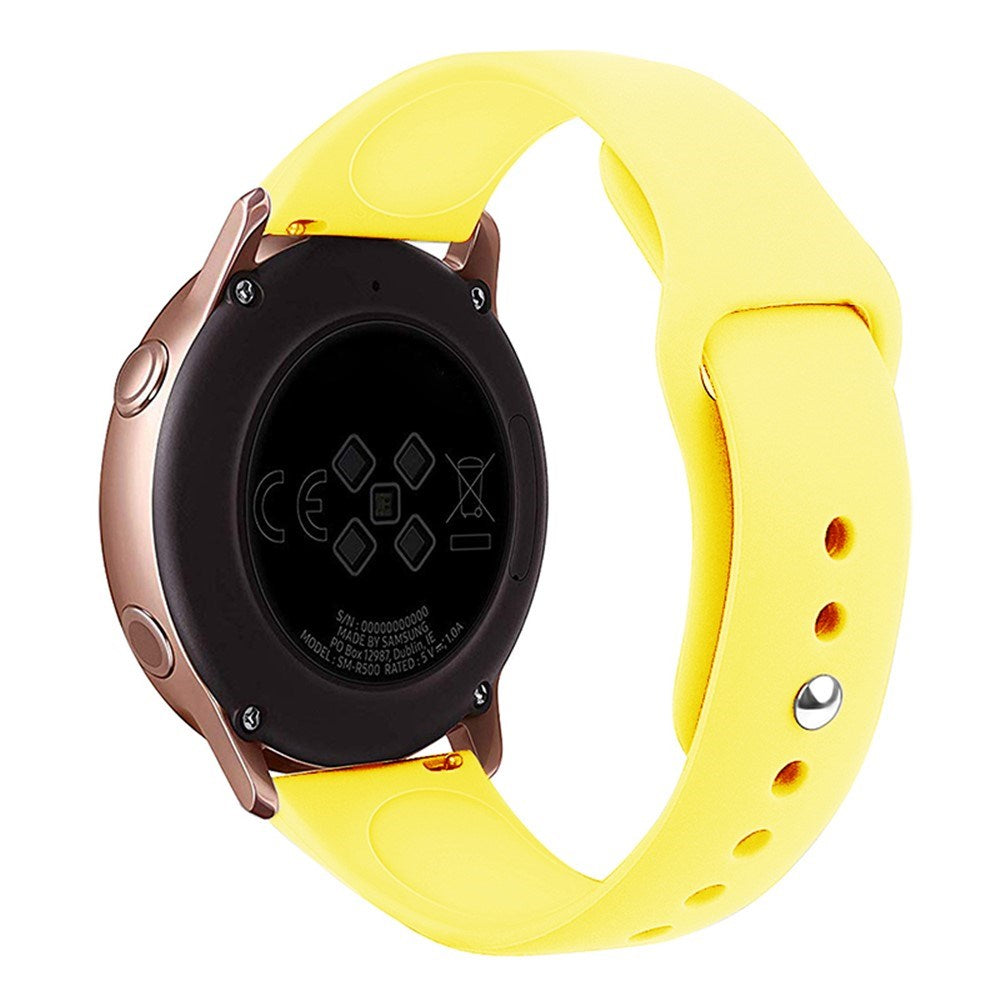 Huawei Watch GT 4 (41mm) / Garmin Venu 3S (18mm) Silicone Strap - Yellow