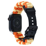 Apple Watch (38/40/SE/41/42mm) EIDERWOOD Braided Nylon Watch Strap - Orange / Yellow