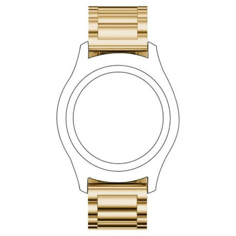 Universal 14mm Stainless Steel Smartwatch Strap - Gold