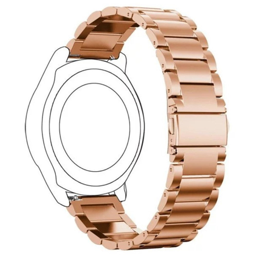 Universal 14mm Stainless Steel Smartwatch Strap - Rose Gold