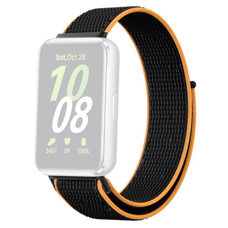 Samsung Galaxy Fit3 Nylon Velcro Strap - Black / Yellow