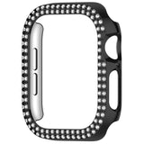 Apple Watch 10 (42mm) Plastic Case - Black / Rhinestone