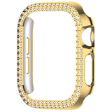 Apple Watch 10 (42mm) Plastic Case - Gold / Rhinestone