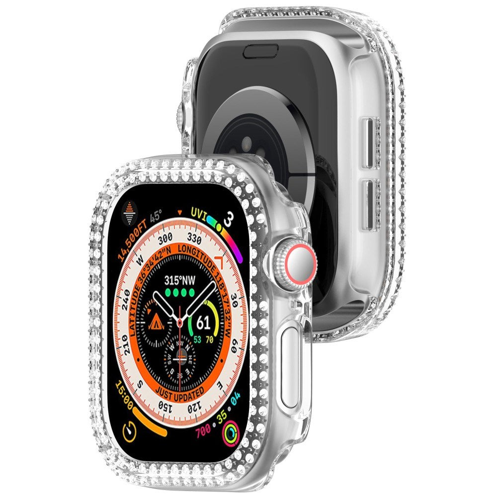 Apple Watch 10 (42mm) Plastic Case - Transparent / Rhinestone