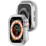 Apple Watch 10 (42mm) Plastic Case - Transparent / Rhinestone