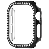 Apple Watch 10 (42mm) Hard Plastic Case - Black / Rhinestone