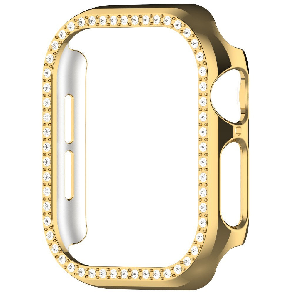 Apple Watch 10 (42mm) Hard Plastic Case - Gold / Rhinestone