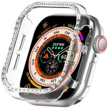 Apple Watch 10 (42mm) Hard Plastic Case - Transparent / Rhinestone