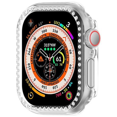 Apple Watch 10 (42mm) Hard Plastic Case - Transparent / Rhinestone