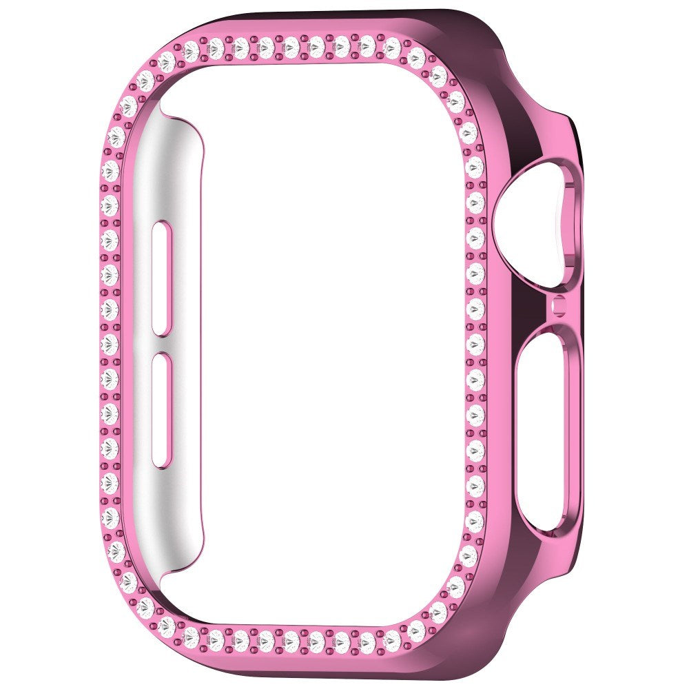 Apple Watch 10 (46mm) Hard Plastic Case - Pink / Rhinestone