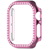 Apple Watch 10 (46mm) Hard Plastic Case - Pink / Rhinestone