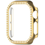 Apple Watch 10 (46mm) Hard Plastic Case - Gold / Rhinestone