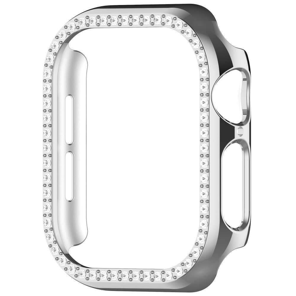 Apple Watch 10 (46mm) Hard Plastic Case - Silver / Rhinestone