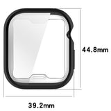 Apple Watch 10 (42mm) Flexible Plastic Case with Screen Protection - Black