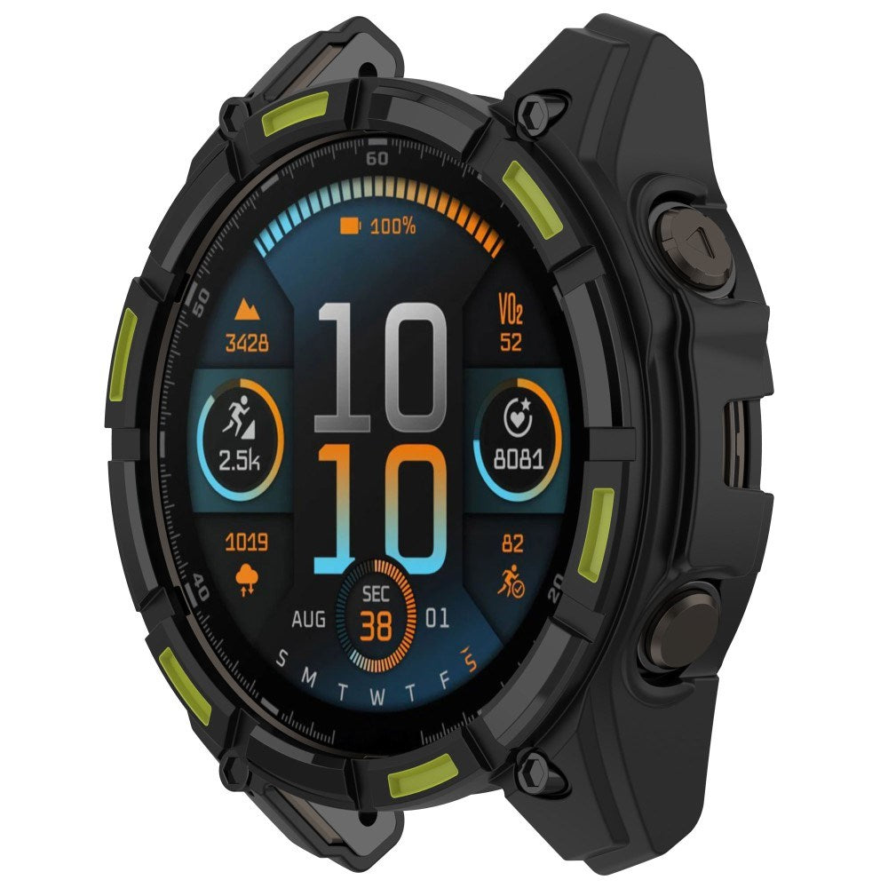 Garmin Tactix 8 Solar (51mm) Bumper Plastic Case - Black / Green