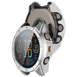Garmin Tactix 8 AMOLED (47mm) Hard Plastic Case with Screen Protector Glass - Silver / Black