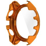 Garmin Tactix 8 AMOLED (47mm) Hard Plastic Case with Screen Protector Glass - Orange / Yellow