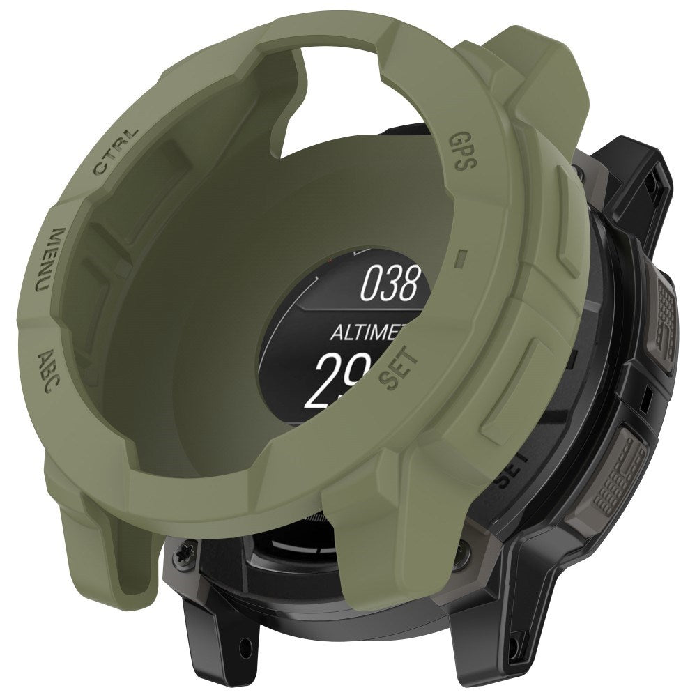 Garmin Instinct 3 AMOLED / Solar (50mm) Bumper Silicone Case - Army Green