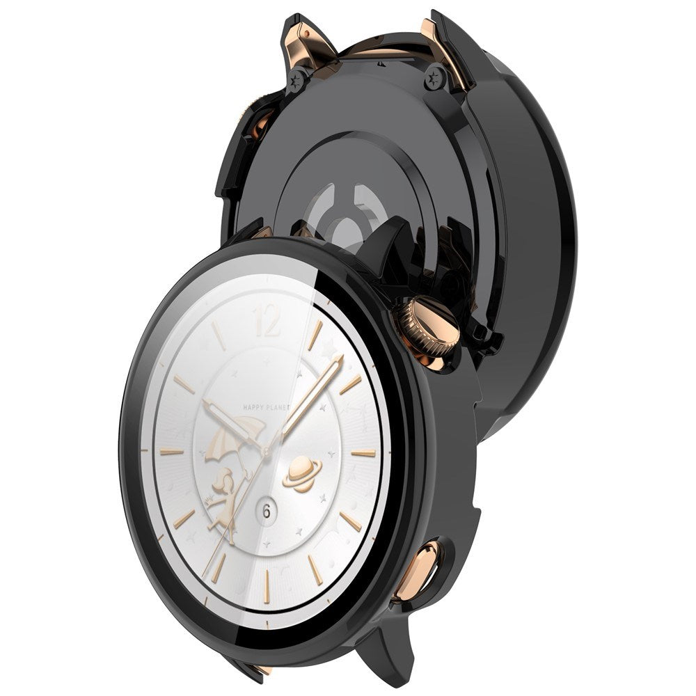 OnePlus Watch 3 (43mm) Case with Tempered Glass Screen Protector - Black