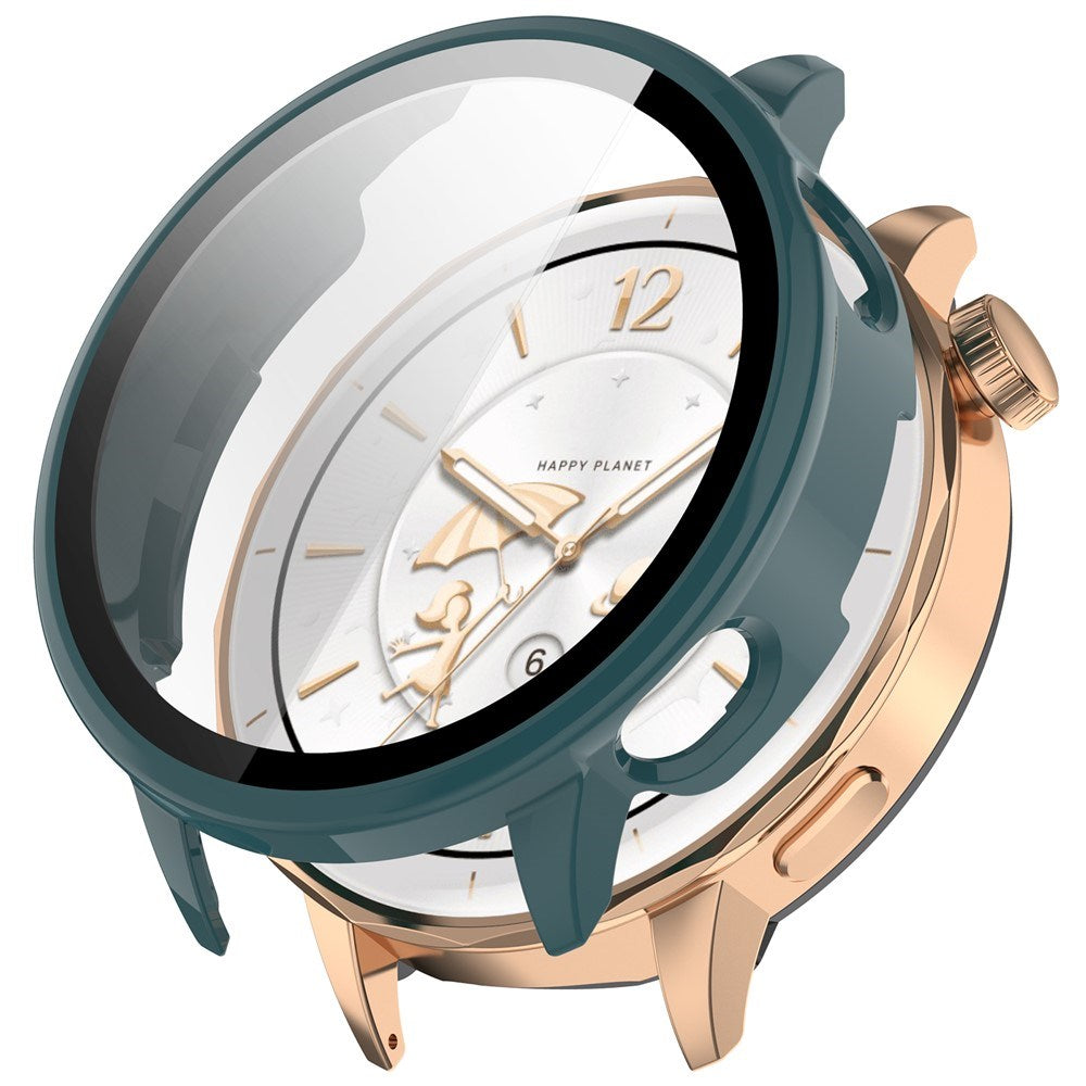 OnePlus Watch 3 (43mm) Case with Tempered Glass Screen Protector - Green