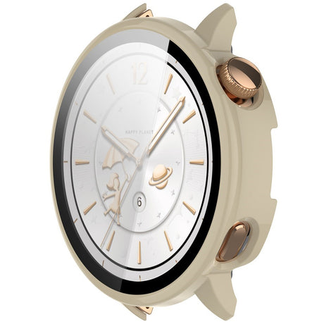 OnePlus Watch 3 (43mm) Case with Tempered Glass Screen Protector - White