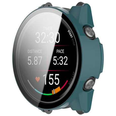 Garmin Forerunner 570 (42mm) Case with Tempered Glass Screen Protector - Green