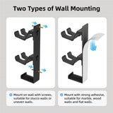 Wall Mounted Stand for Controllers / Headsets - Black