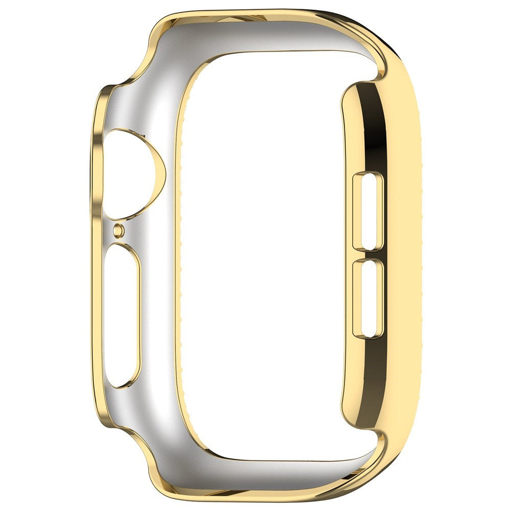 Apple Watch Series 12 (46mm) Hard Plastic Case - Gold & Rhinestones