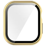 Apple Watch Series 12 (42mm) Hard Plastic Case with Built-In Screen Protector Glass - Gold