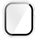Apple Watch Series 12 (42mm) Hard Plastic Case with Built-In Screen Protector Glass - Transparent