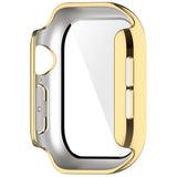 Apple Watch Series 12 (46mm) Hard Plastic Case with Built-In Screen Protector Glass - Gold