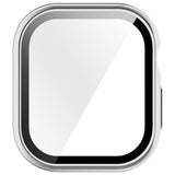 Apple Watch Series 12 (46mm) Hard Plastic Case with Built-In Screen Protector Glass - Silver