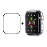 Apple Watch 8 / 7 (45mm) Case & Screen Protector - Transparent / Black