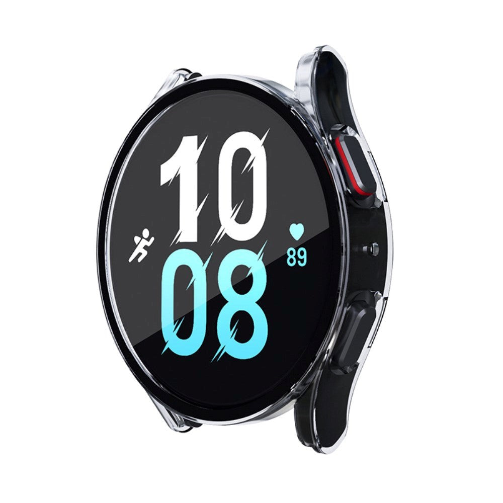 Samsung Galaxy Watch 7 / 6 / 5 / 4 / FE (40mm) Hard Plastic Case w. Built-in Screen Protection - Transparent