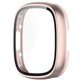 Fitbit Versa 4 / Sense 2 Hard Plastic Case w. Built-in Screen Protection - Rose Gold