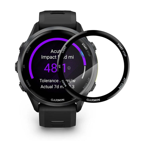 NORTHJO Garmin Forerunner 970 Screen Protector - Transparent / Black Edge