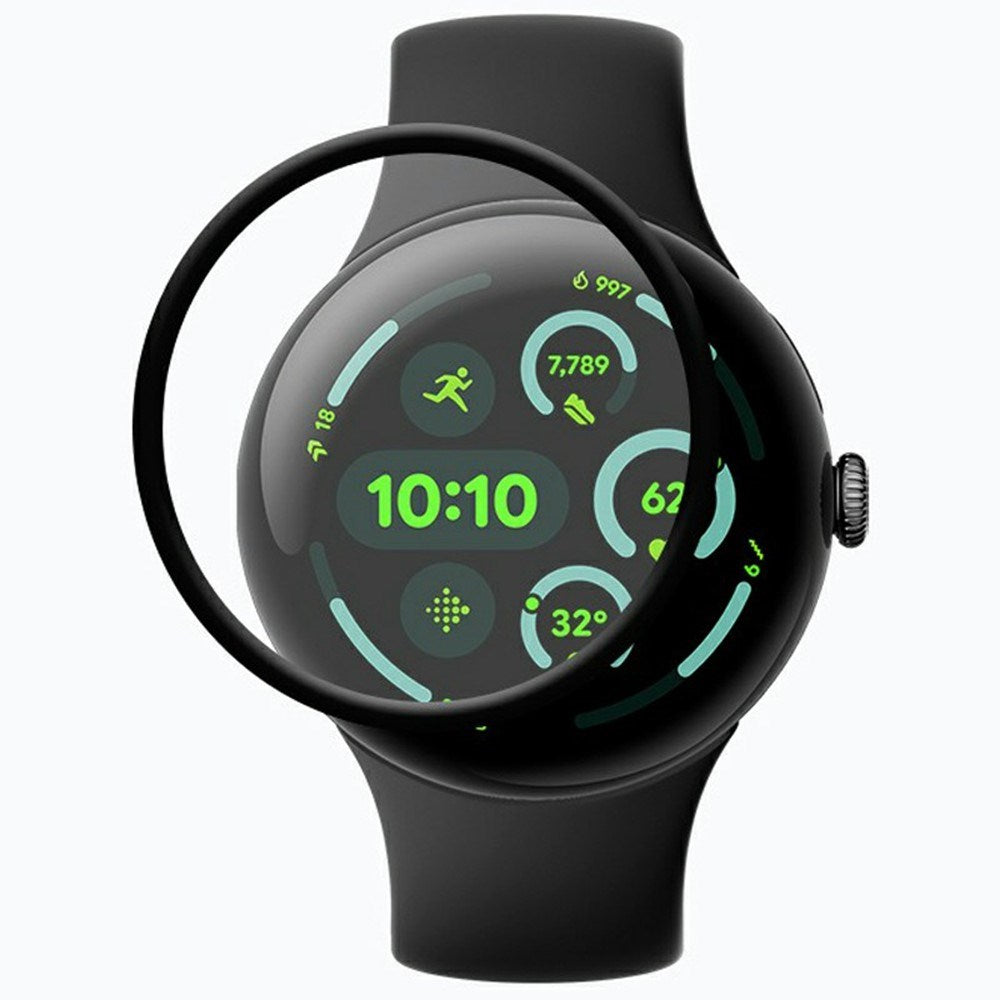 Google Pixel Watch 4 (45mm) Screen Protector - Transparent / Black Edge