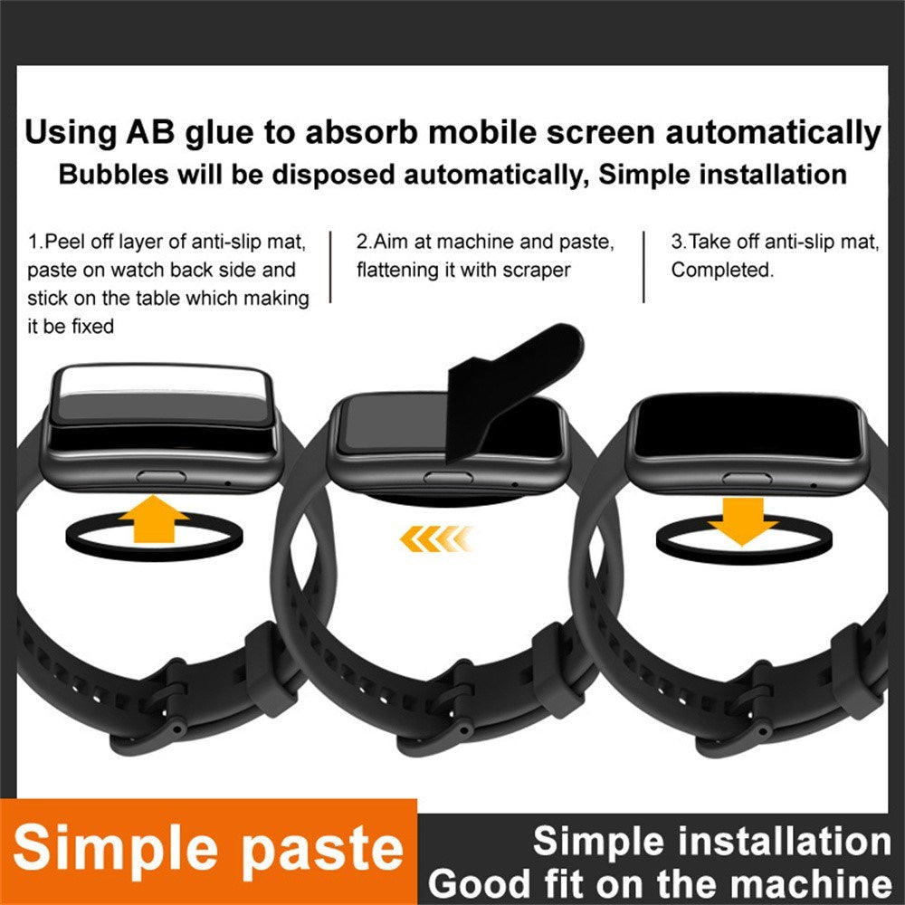 Huawei Band 11 Pro IMAK Screen Protector - Transparent / Black Edge