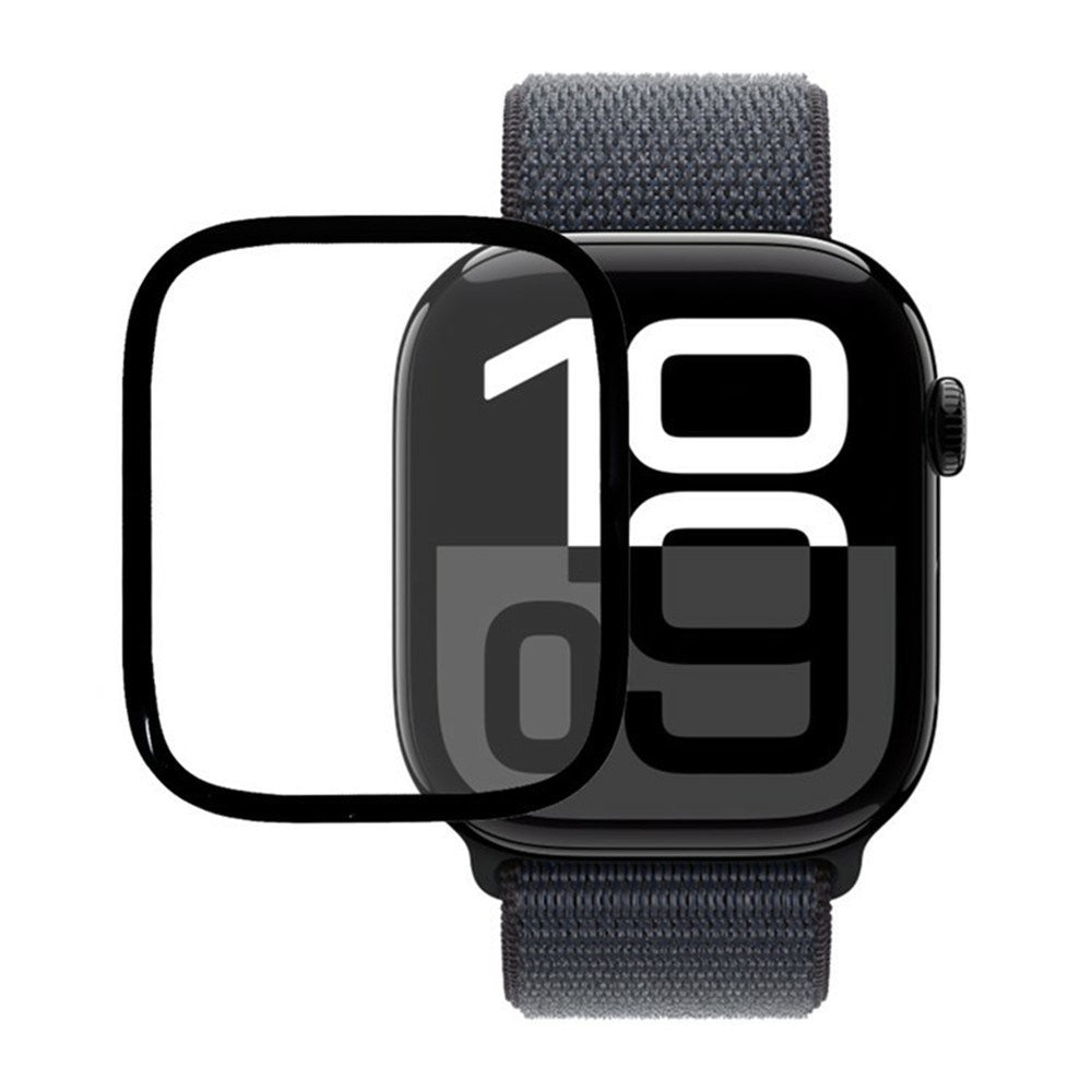 Apple Watch 12 (42mm) Full Fit Screen Protector Film - Transparent / Black