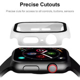 Apple Watch 8 / 7 (41mm) Hard Plastic Case w. Built-in Screen Protector - White