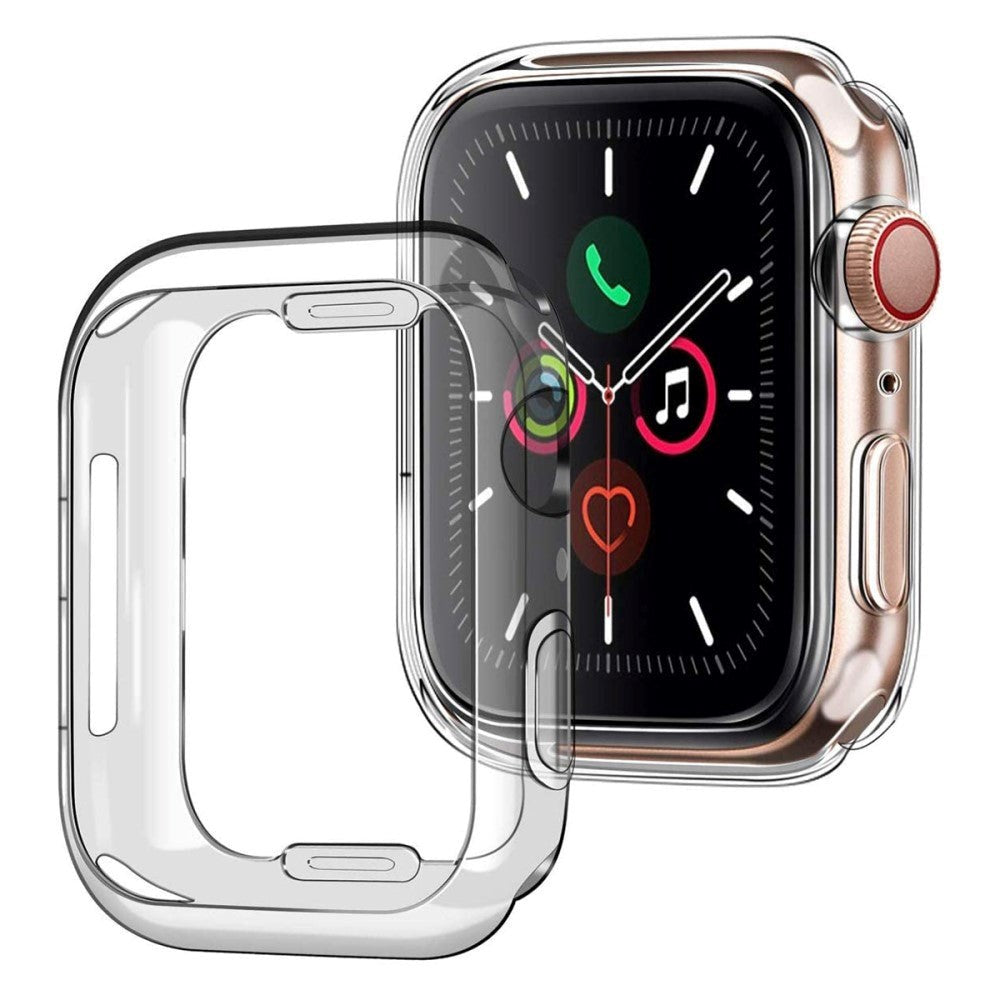 Apple Watch 8 / 7 (45mm) Flexible Plastic Case w. Built-in Screen Protector - Transparent