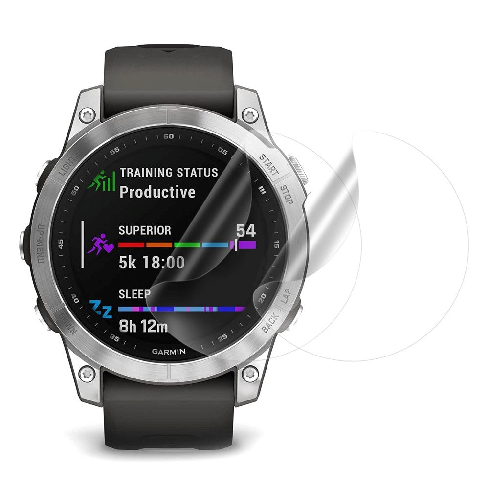 Garmin Fenix 7 Plastic Protective Film - 2 pcs. - Transparent