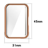 Samsung Galaxy Fit3 Plastic Case w. Built-in screen Protector - Gold