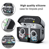 Apple AirPods Pro (2nd Gen.) Silicone Case with Astronaut Design - Light Blue