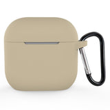 Apple AirPods (4th Gen.) Silicone Case with Carabiner - Beige